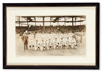 (SPORT--BASEBALL.) A previously unknown group photograph of the legendary Colored League Champions, the Washington Potomacs.